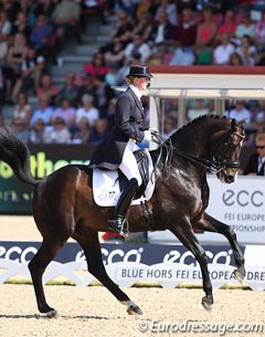 Nathalie zu Sayn-Wittgenstein and Digby performed at their last competition together, riding to a freestyle based on French chansons