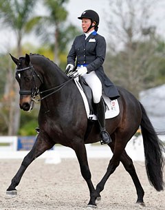 Kim Herslow and Rosmarin at the 2013 Palm Beach Dressage Derby :: Photo © Susan Stickle