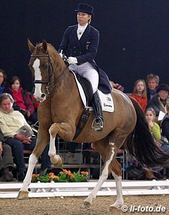 Nadine Capellmann competing Diamond Girl at the 2013 CDN Munster, where the news about the adoption became known :: Photo © LL-foto