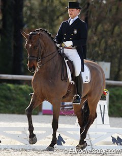Mads Hendeliowitz and his Grand Prix horse Weihenstephaner at the 2013 CDI Vidauban :: Photo © Astrid Appels