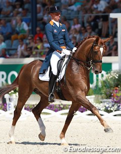 Hans Peter Minderhoud on his latest Grand Prix horse, the talented Swiss bred Flirt de Lully