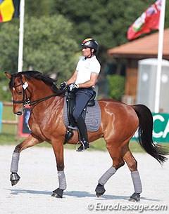 Jose Antonio Garcia Mena brought a schooling horse to the show in Portugal