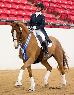 Elma Garcia and her 15-year old Hanoverian mare Wenesa (by Westernhagen x Davignon) won the Amateur small tour classes