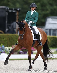 Abigail Hutton's Giraldo (by Rousseau) was also eliminated as the horse was not 100% fit in the arena