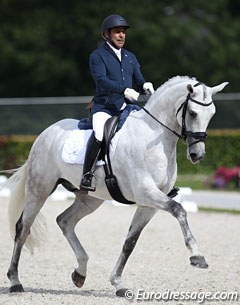 Portuguese Hugo Pereira on Fabienne Froidcoeur's Portuguese Sport Horse bred Gribaldi (by Paquirri x Florestan)