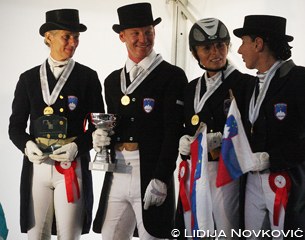 The Slovenian senior team: Birigt Fabris Sauer, Vital Trdan, Neza Sarc and Barbara Begojev