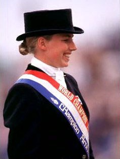 Birgitt van der Eijken, 1999 World Young Horse Champion with Roval Investment :: Photo © Arnd Bronkhorst