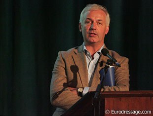 Ton de Ridder speaking at the 2009 Global Dressage Forum :: Photo © Astrid Appels