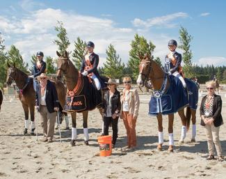 Team New Zealand wins the 2017 FEI World Dressage Challenge for Zone 8 :: Photo © Dark Horse Photography