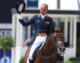 Hans Peter Minderhoud and Johnson at the 2017 CDIO Rotterdam :: Photo © Astrid Appels
