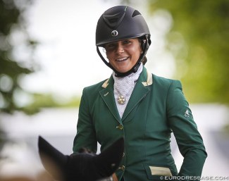 Abigail Hutton at the 2017 World Young Horse Championships :: Photo © Astrid Appels