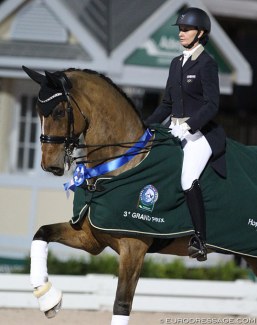 Losos de Muniz and Foco Loco W win the 3* Grand Prix for Kur at the 2018 CDI Wellington :: Photo © Astrid Appels