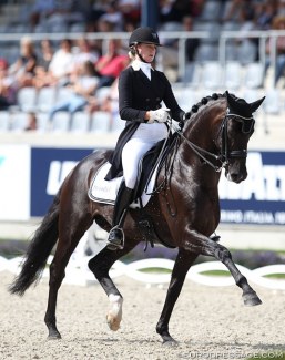 Denise Nekeman and Boston at the 2017 CDIO-U25 Aachen :: Photo © Astrid Appels