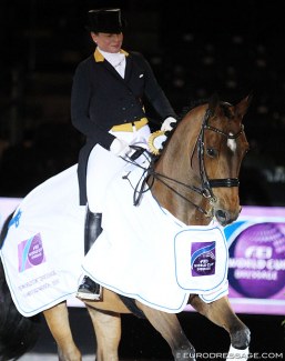 Isabell Werth and Emilio win the 2018 CDI-W 's Hertogenbosch :: Photo © Astrid Appels