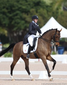 Margaret Duprey competing Ehrendorf at the 2018 CDN Wellington :: Photo © Astrid Appels