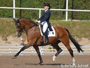 Verena van der Linde and Mitchell at the 2007 European Young Riders Championships :: Photo © Barbara Schnell