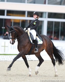 Mathilde Hannell and Deela Mae at the 2016 European Under 25 Championships :: Photo © Astrid Appels