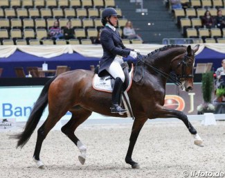 Catherine Haddad-Staller and Semper Fidelis at their last show, the 2017 CDI Munich Indoors :: Photo © LL-foto