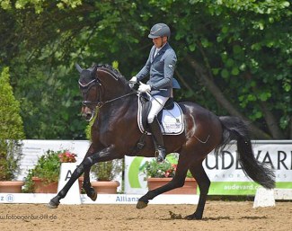 Rudolf Widmann and Der Schufro at the 2018 CDN Babenhausen :: Photo © Rainer Dill