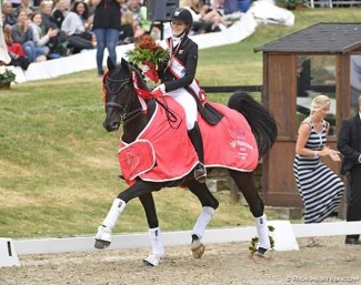 Sille Engermann and Darius win the 2018 Danish Under 25 Championships :: Photo © Ridehesten