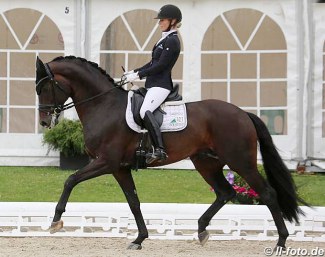 Isabel Freese and Feinrich at the 2018 CDN Hagen Bundeschampionate qualifier :: Photo © LL-foto