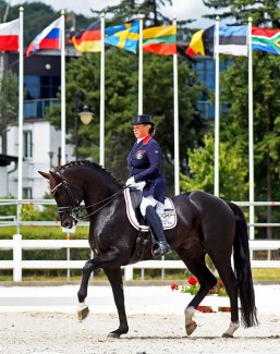Regina Isachkina wins the World Cup Qualifier at the 2018 CDI-W Sopot :: Photo © Joanna Kruk