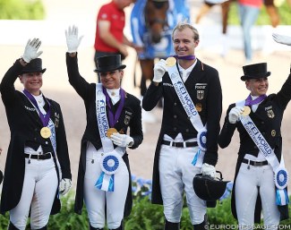 Germany wins team gold at the 2018 World Equestrian Games :: Photo © Astrid Appels