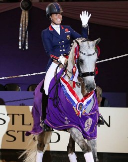 Dujardin and Florentina at the 2018 HOYS Dressage Future Elite Championship :: Photo © Julian Portch