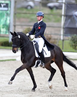 Daniel Watson competing Amadeus in the Grand Prix at the 2018 CDI Nieuw en St. Joosland :: Photo © Astrid Appels