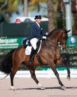 Chris Hickey and Ronaldo at the 2015 CDI Wellington :: Photo © Astrid Appels