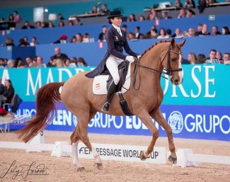 Beatriz Ferrer-Salat and Delgado win the inaugural CDI-W Madrid on 25 November 2018 :: Photo © Lily Forado