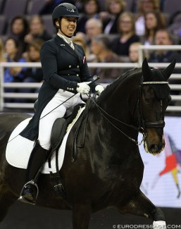Amanda Johnson on Foley in a demo ride at the 2017 World Cup Finals in Omaha :: Photo © Astrid Appels