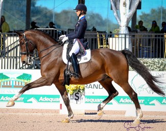 Laura Graves and Verdades at the 2019 CDI-W Wellington :: Photo © Sue Stickle