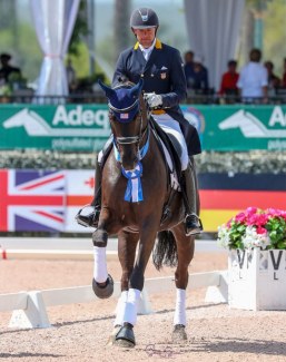 Endel Ots and Lucky Strike win at the 2019 Palm Beach Dressage Derby :: Photo © Sue Stickle