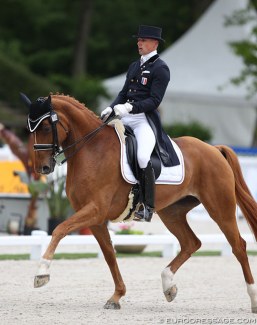 Jean Philippe Siat and Lovesong at the 2017 CDIO Compiegne :: Photo © Astrid Appels