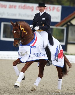 Hubertus Schmidt and Denoix at the 2019 CDI Hagen :: Photo © Astrid Appels