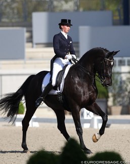 Fabienne Lutkemeier and Fiero at the 2018 CDI Aachen Dressage Days :: Photo © Astrid Appels