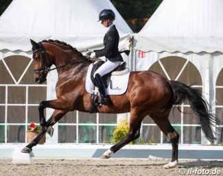 Eva Möller and Espe at the 2019 Bundeschampionate qualifier at Hof Kasselmann :: Photo © LL-foto