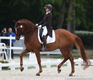 Charlotte Chalvignac on Bernadette Brune's Lights of Londonderry at the 2019 CDIO Compiègne :: Photo © Astrid Appels