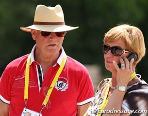 Hans Max with his wife Sissy Max-Theurer at the CDIO Aachen in 2012 :: Photo © Astrid Appels