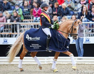 Michele Schulmerig and Glückskeks at the 2019 Bundeschampionate :: Photo © LL-foto