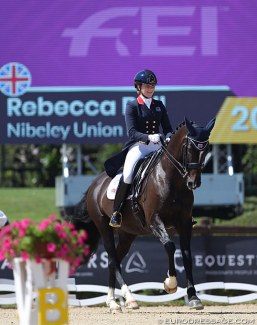 Rebecca Bell and Nibeley Union Hit at the 2019 European Young Riders Championships :: Photo © Astrid Appels