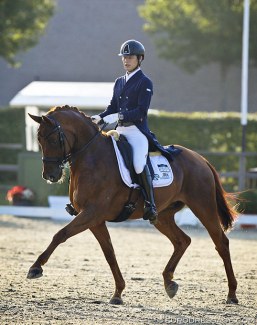 Kazuki Sado and Barolo at the 2019 CDI Waregem :: Photo © Astrid Appels