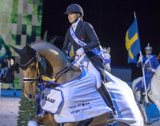 Dufour and Cassidy win the 2019 CDI Stockholm Grand Prix Kur to Music :: Photo © Ronald Thunholm