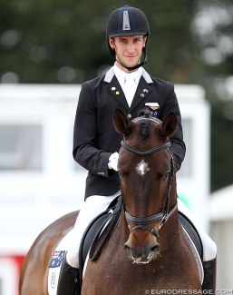 Jayden Brown on San Andreas at the 2013 World Young Horse Championships :: Photo © Astrid Appels