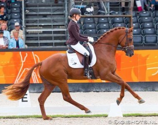 Dinja van Liere and Johnny Cash in the 2018 Pavo Cup Finals :: Photo © Digishots