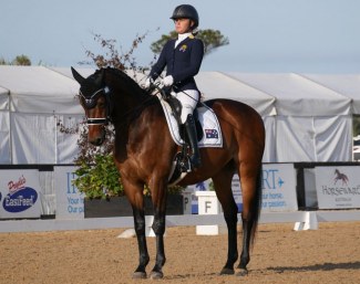 Emma Booth and Danish warmblood Mogelvangs Zidane (by Hertug x Manstein) at the 2020 CPEDI Boneo