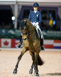 Olivia Lagoy-Weltz and Rassing's Lonoir at the 2020 CDI-W Wellington :: Photo © Sue Stickle