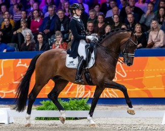 Dinja van Liere and Geniaal in the 2020 VHO Trophy :: Photo © Dirk Caremans