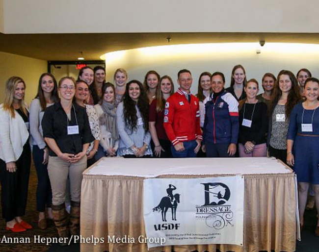 Participants of the 2018 USDF/USEF Young Rider Graduate Program :: Photo © Annan Hepner